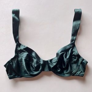 Victoria’s Secret Second Skin Bra Dark Green 36B